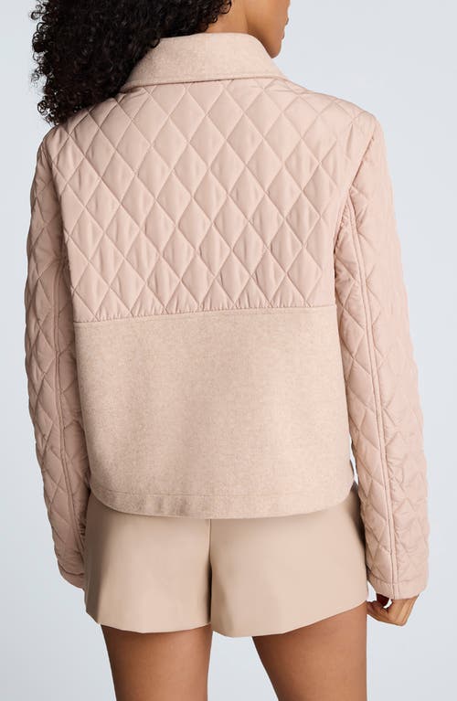 Kenneth Cole Quilted Patch Pocket Jacket In Neutral