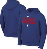 Nike Men's Nike Royal Philadelphia 76ers 2022/23 Spotlight On-Court Practice Performance Pullover Hoodie