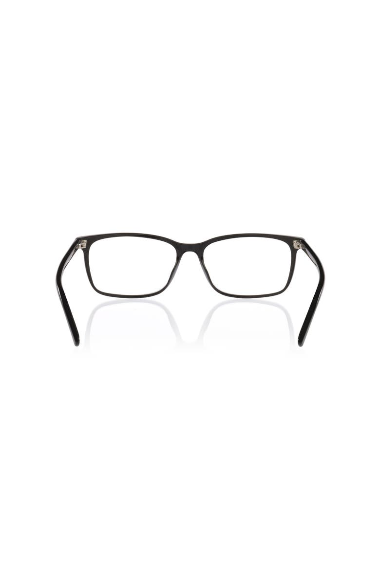 Gucci 57mm Rectangle optical glasses, Alternate, color, Black