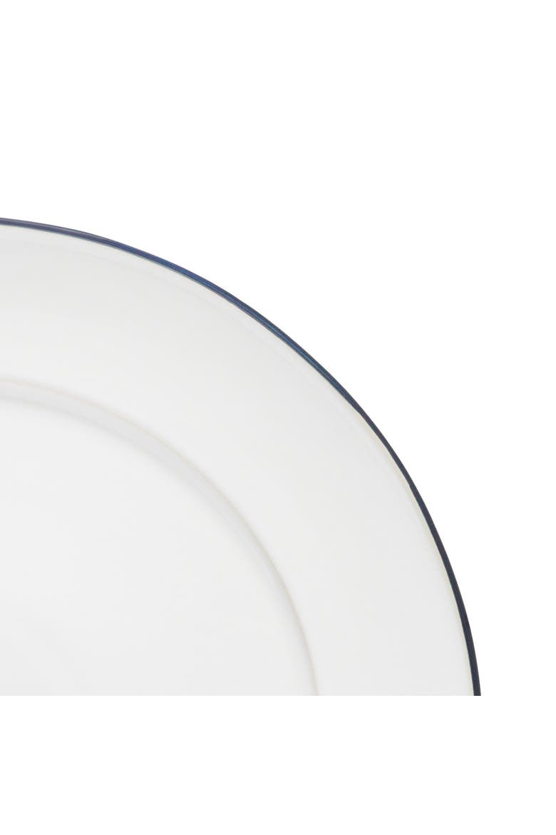 Beja 12-pc place setting w/ pasta bowl, Alternate, color, White & blue