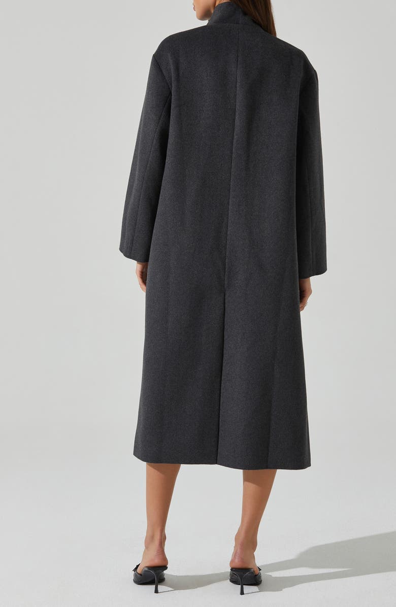 ASTR the Label Londyn Cowl Neck Coat, Alternate, color, Charcoal