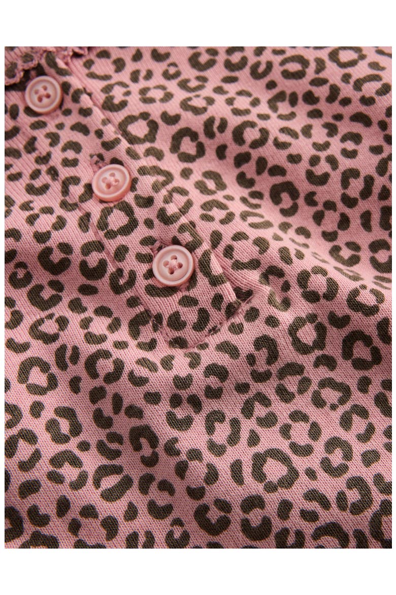 Kids' Snug Henley Pajamas, Alternate, color, PINK LEOPARD