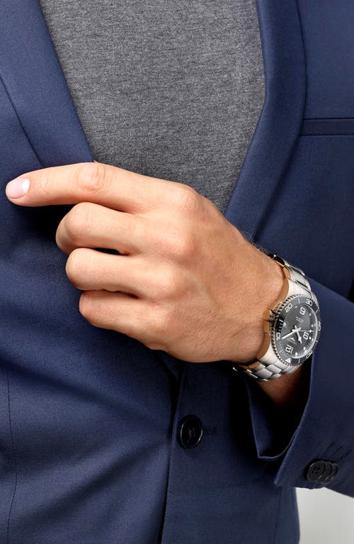 Longines Hydroconquest Automatic Bracelet Watch, 43mm In Grey