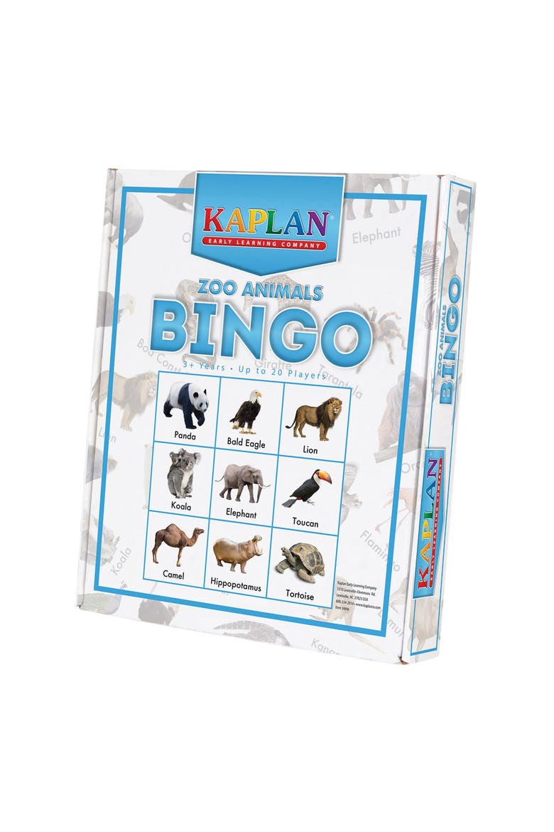 Zoo Animals Bingo Learning Game, Alternate, color, Multi