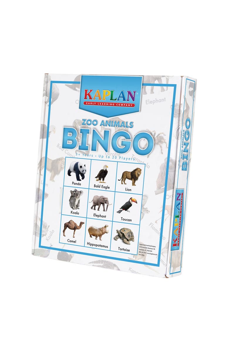 Kaplan Early Learning Company Zoo Animals Bingo Learning Game, Alternate, color, Multi