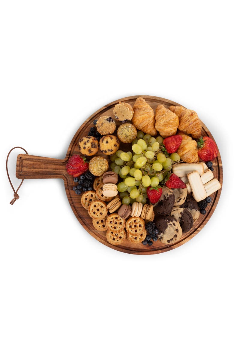 Tagliere Round Charcuterie Board, Alternate, color, Acacia Wood
