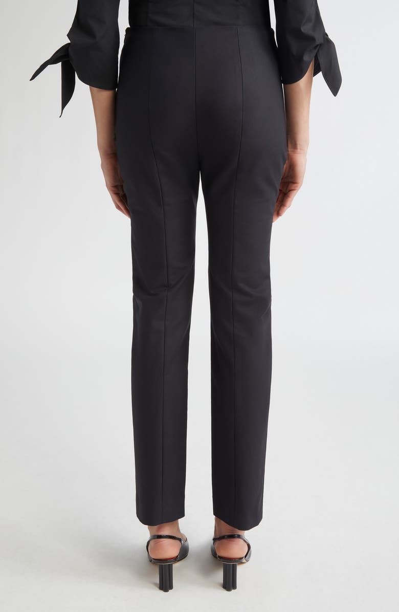 Carolina Herrera Emilie Slim Leg Pants, Alternate, color, Black