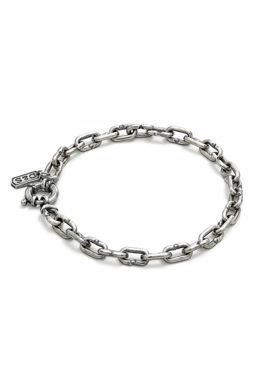 Degs & Sal Men's Sterling Silver Lock Chain Bracelet  product