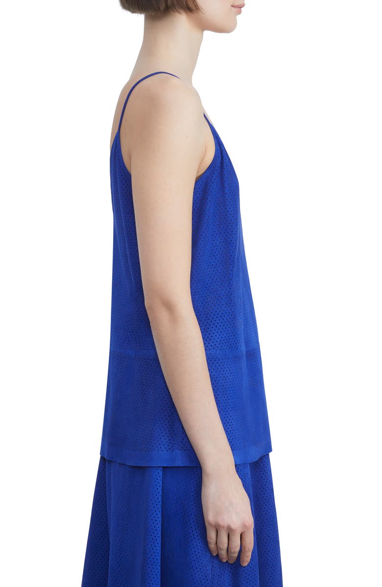 Lafayette 148 New York Eva Perforated Suede Camisole, Alternate, color, 