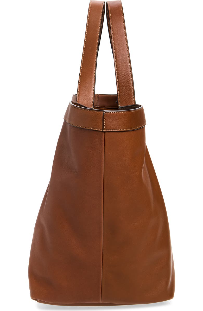 Saint Laurent Y Leather Tote, Alternate, color, Brick