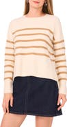 Vince Camuto Side Slit Stripe Sweater