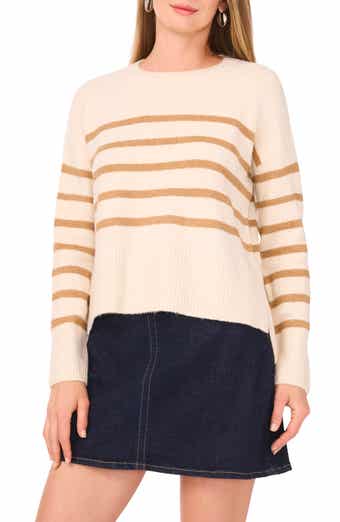 Vince Camuto Side Slit Stripe Sweater