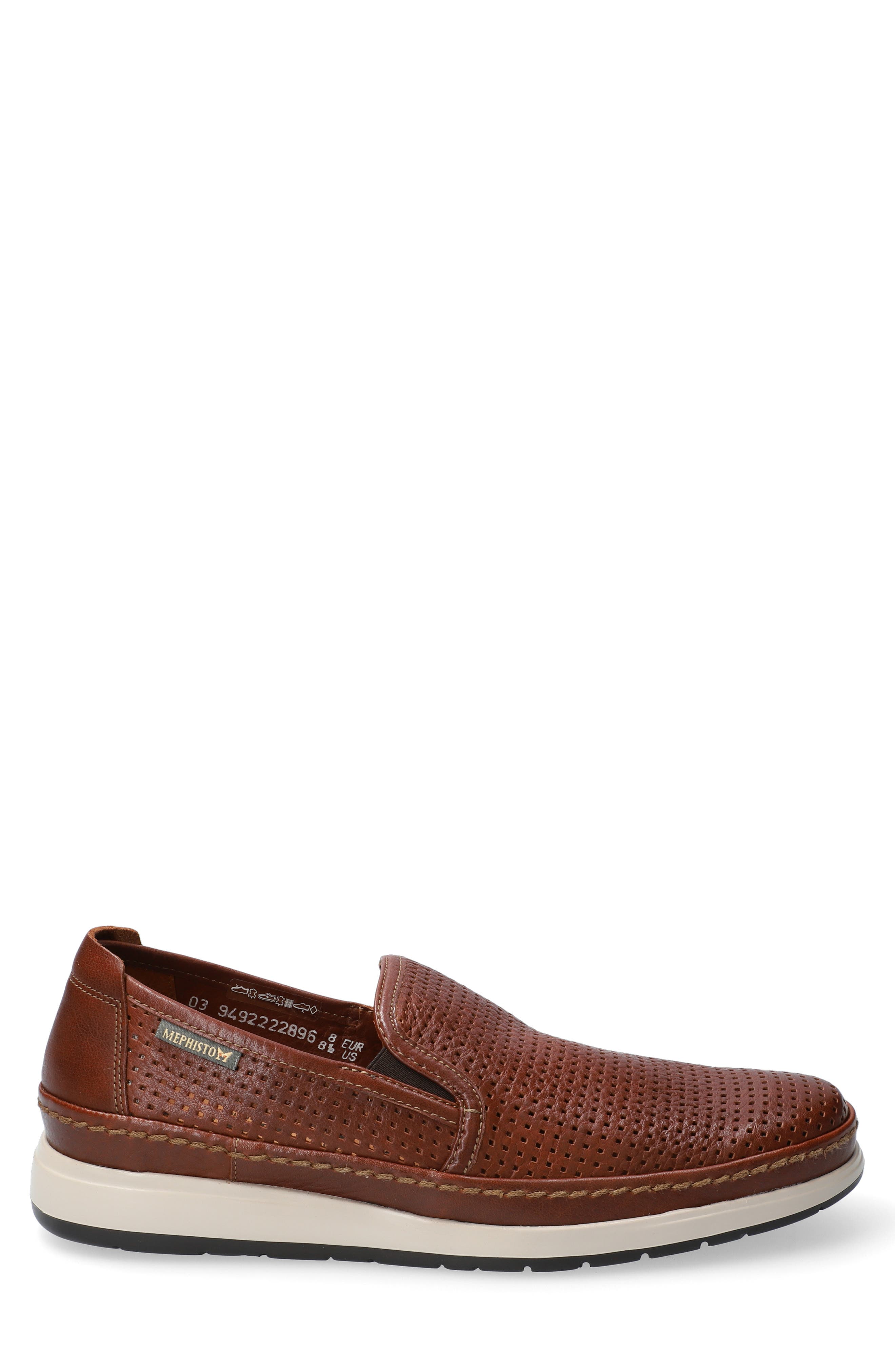 Hadrian Perforated Slip-On, Alternate, color, HAZELNUT