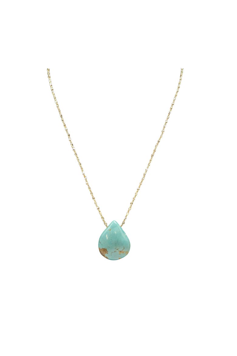 Turquoise Pendant Necklace, Alternate, color, turquoise