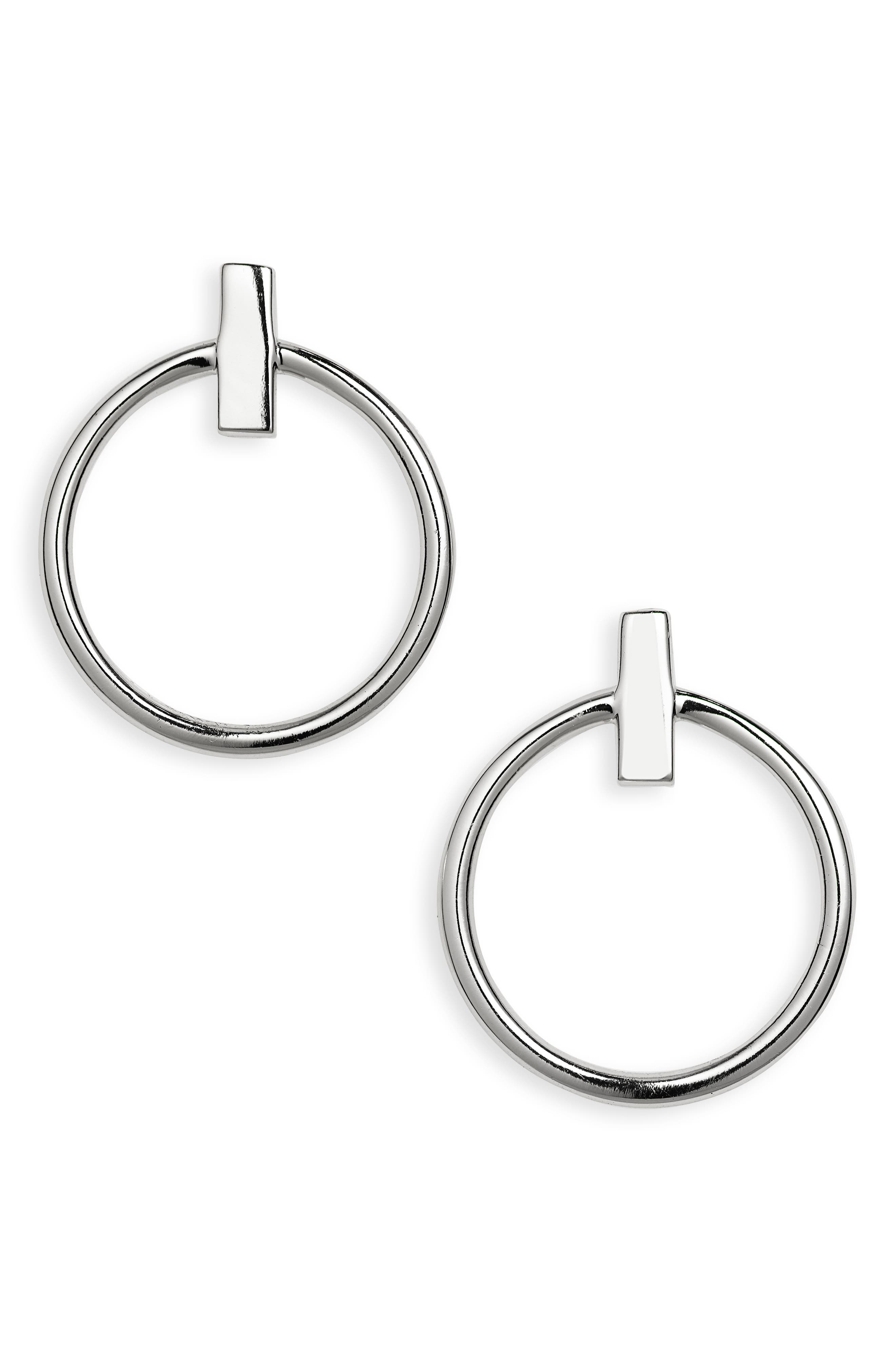 ARGENTO VIVO Sterling Silver Doorknocker Drop Earrings