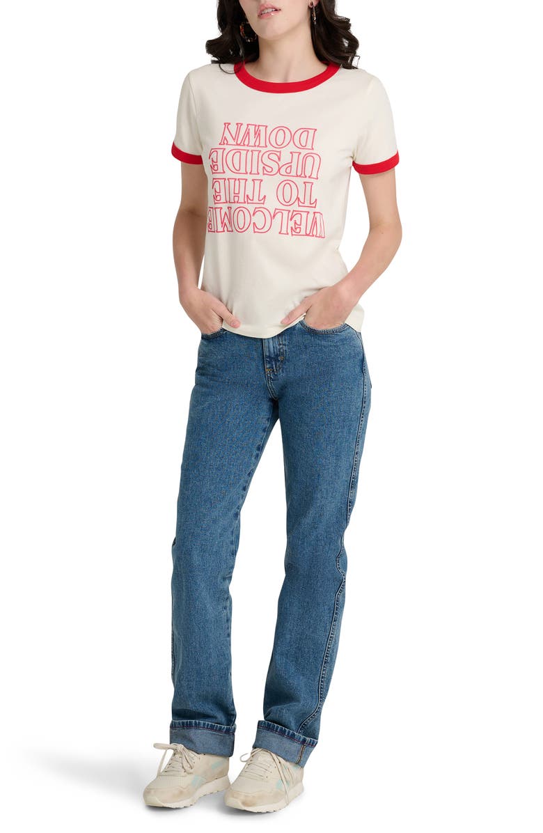 Wrangler x Stranger Things Upside Down Graphic T-Shirt, Alternate, color, Marshmallow