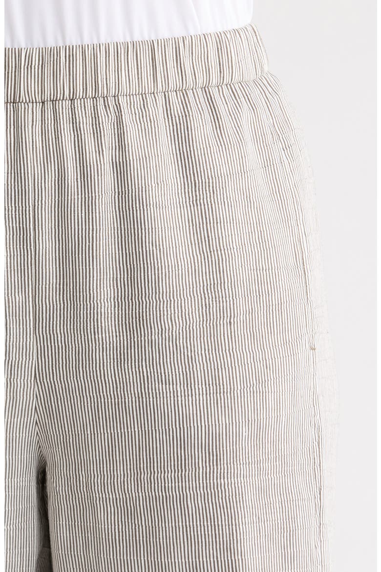 Ankle Length Lantern Linen Blend Pants, Alternate, color, WREN