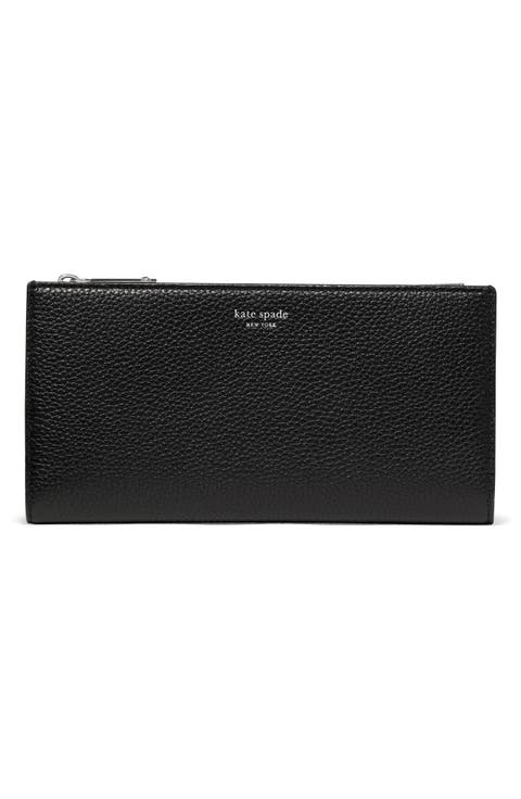Classic Large Pebbled Leather Continental Wallet