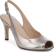27 EDIT Naturalizer Alexa Peep Toe Slingback Pump