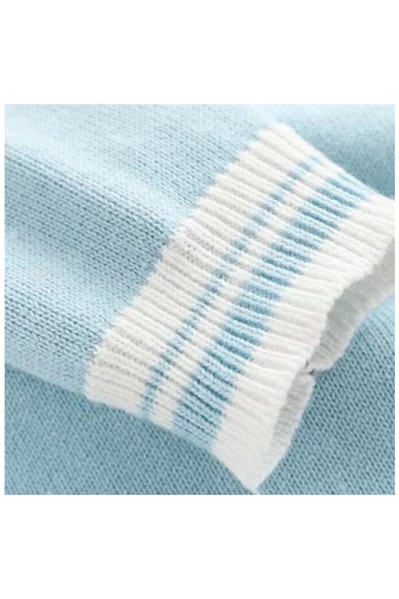 Winston Knit Cotton Romper, Alternate, color, BLUE