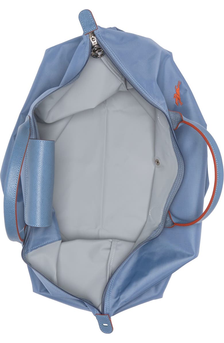 Longchamp Le Pliage Club Leather Trimmed Travel Bag, Alternate, color,