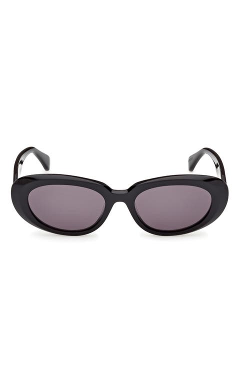 53mm Oval Sunglasses