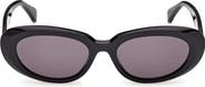 Max Mara 53mm Oval Sunglasses