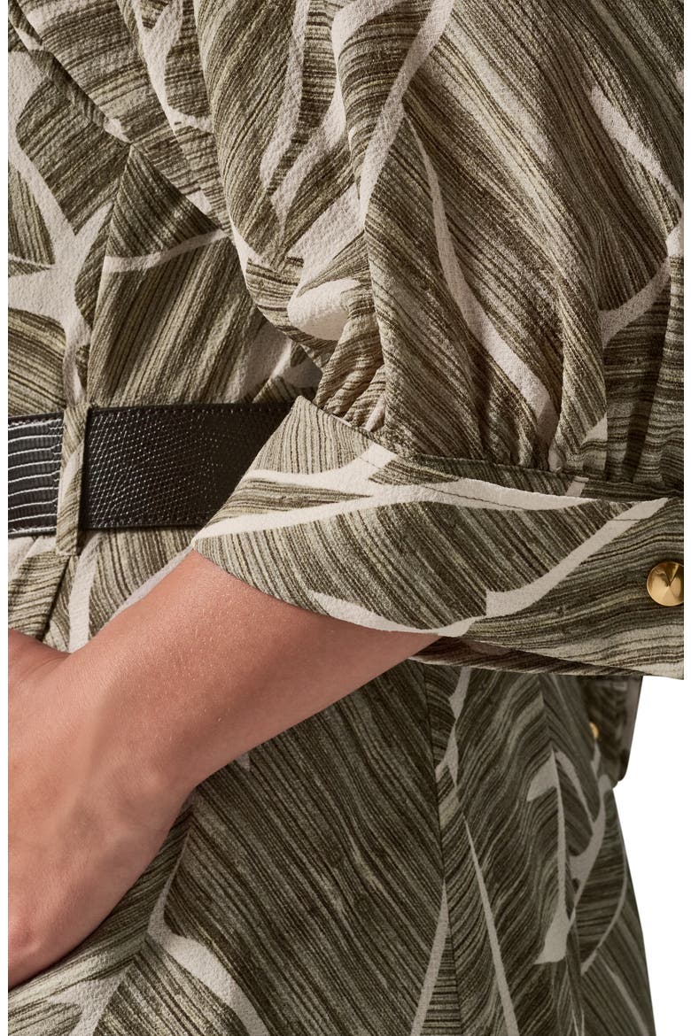 Printed Shirtdress, Alternate, color, LT OLIVE M