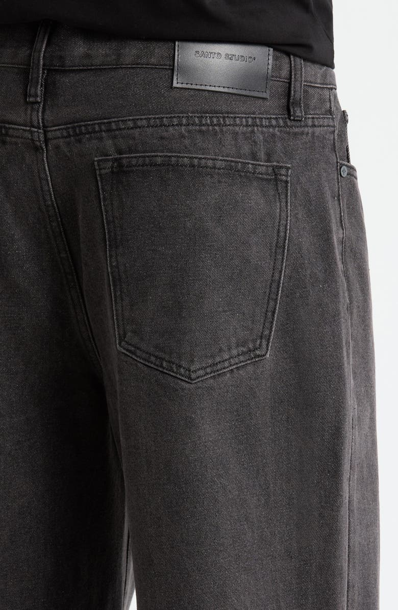 SANTO STUDIO Medici Wide Leg Jeans, Alternate, color, Black