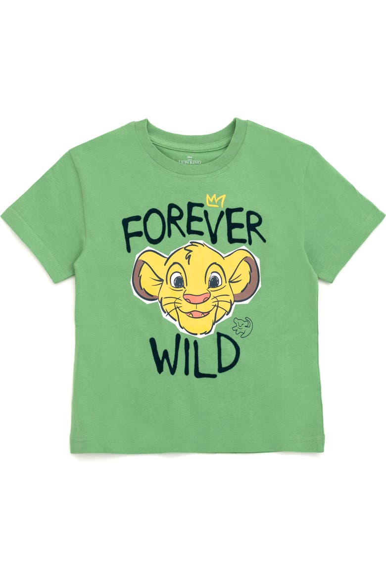 Lion King Simba 2-Pack Short Sleeve T-Shirts, Alternate, color, Simba Green Oatmeal