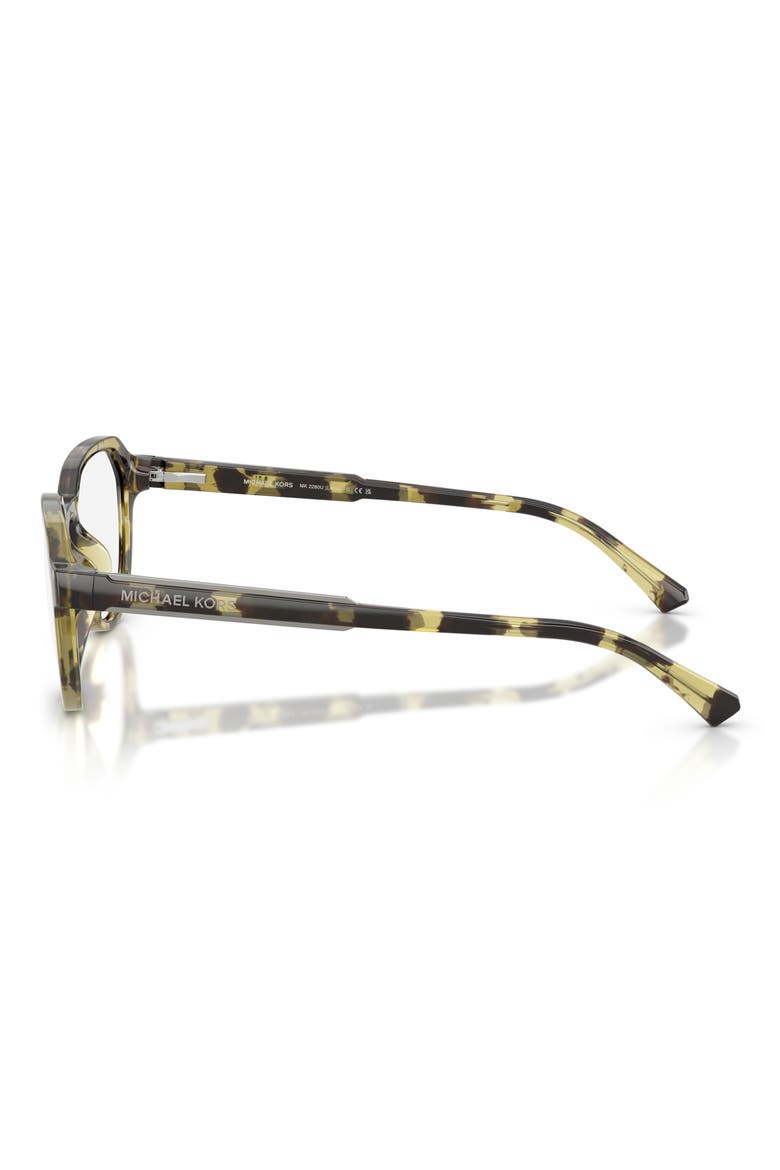 Lanai 52mm Geometric Optical Glasses, Alternate, color, OLIVE TORTOISE / OLIVE