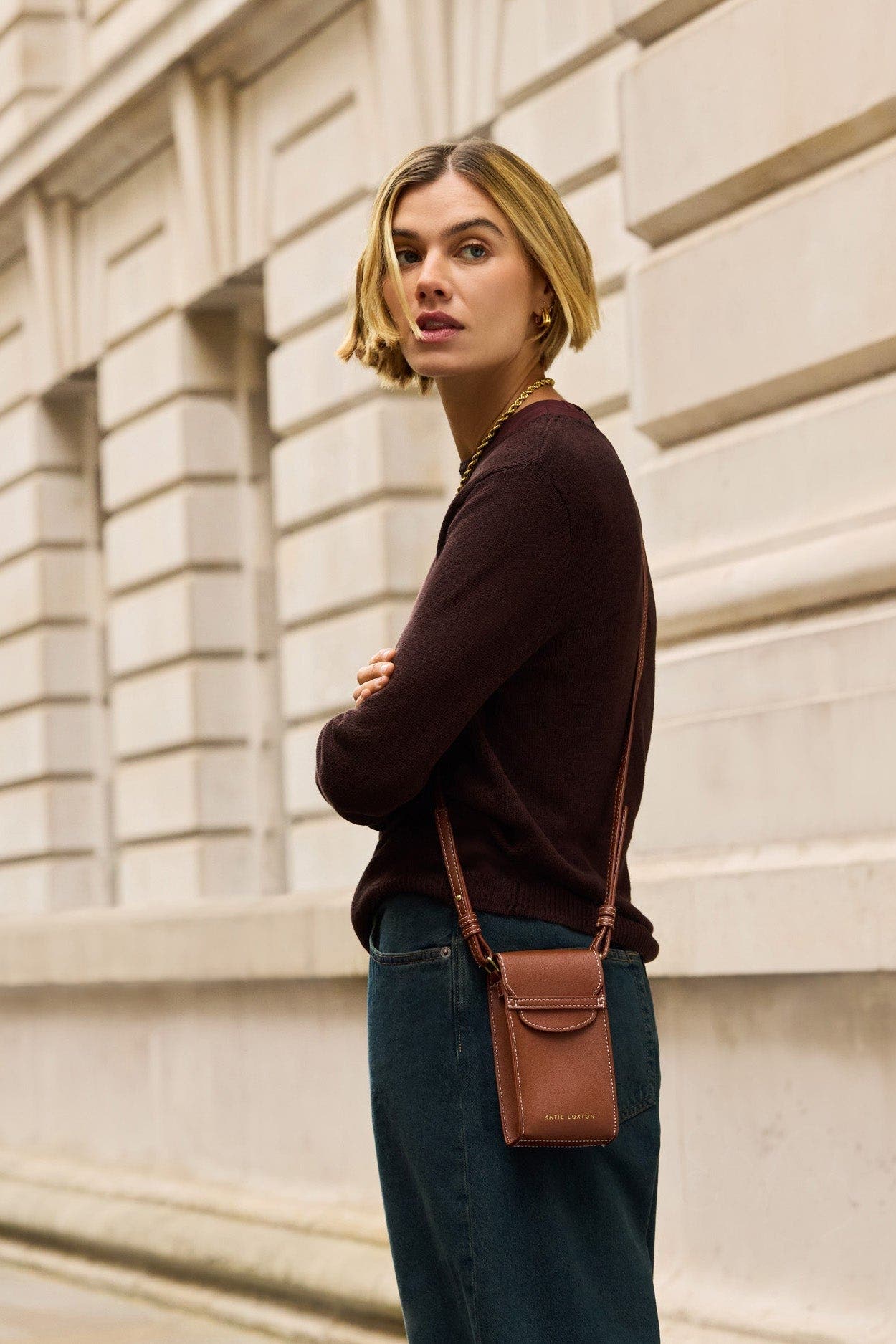 Cece Cell Bag, Alternate, color, Cognac