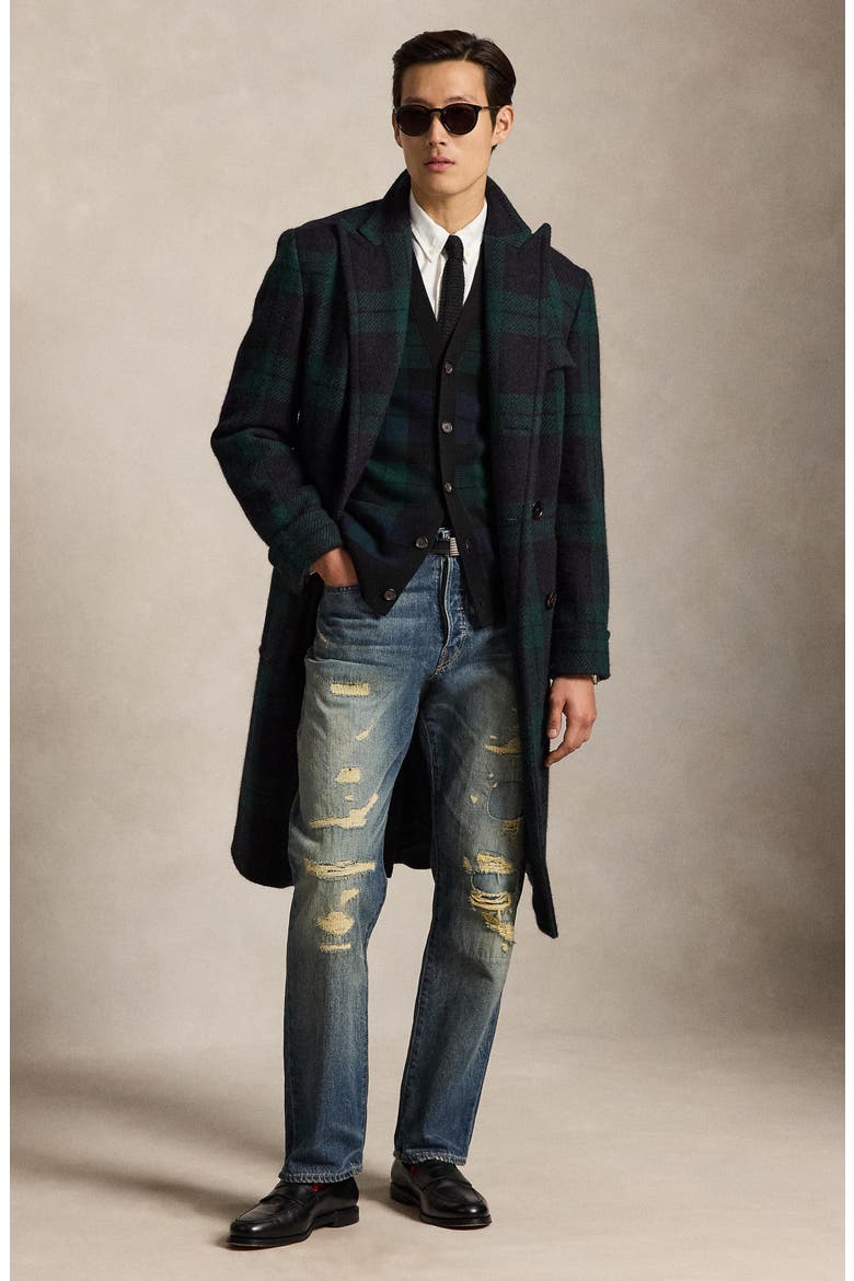 Plaid Wool Cardigan, Alternate, color, MULTI