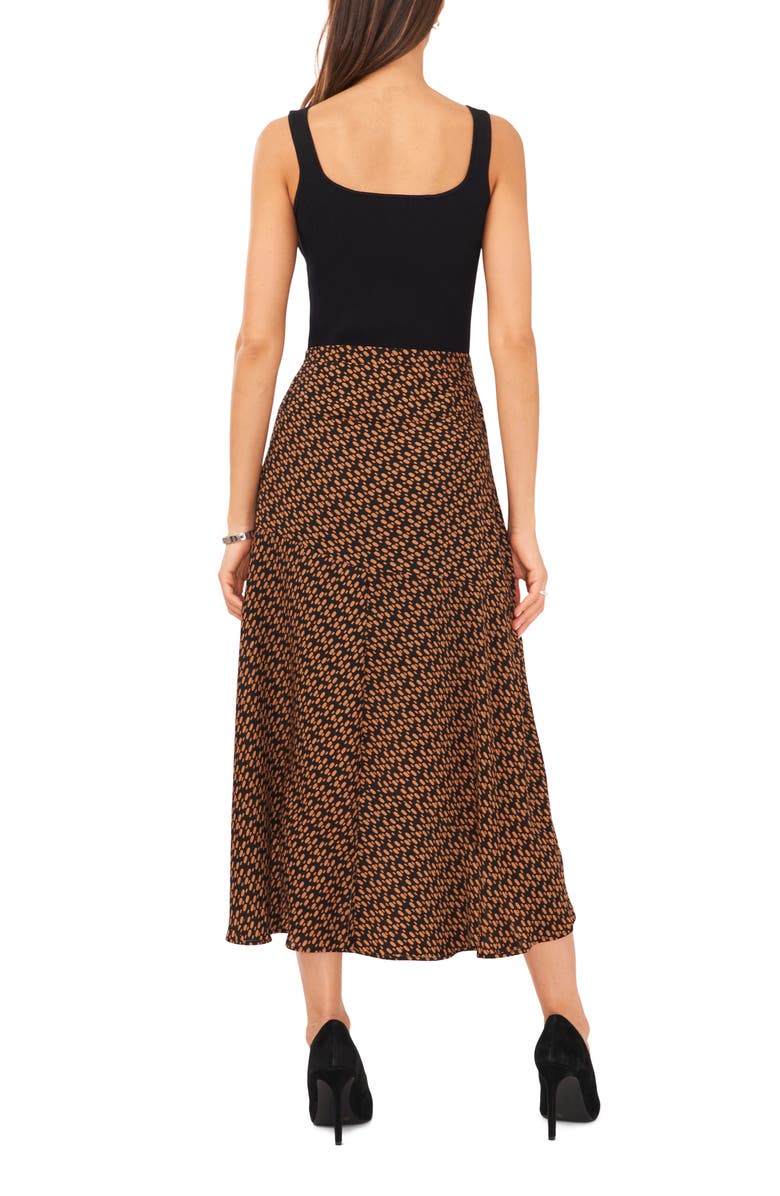 Halogen<sup>®</sup> Pieced High-Low Skirt, Alternate, color, Rich Black