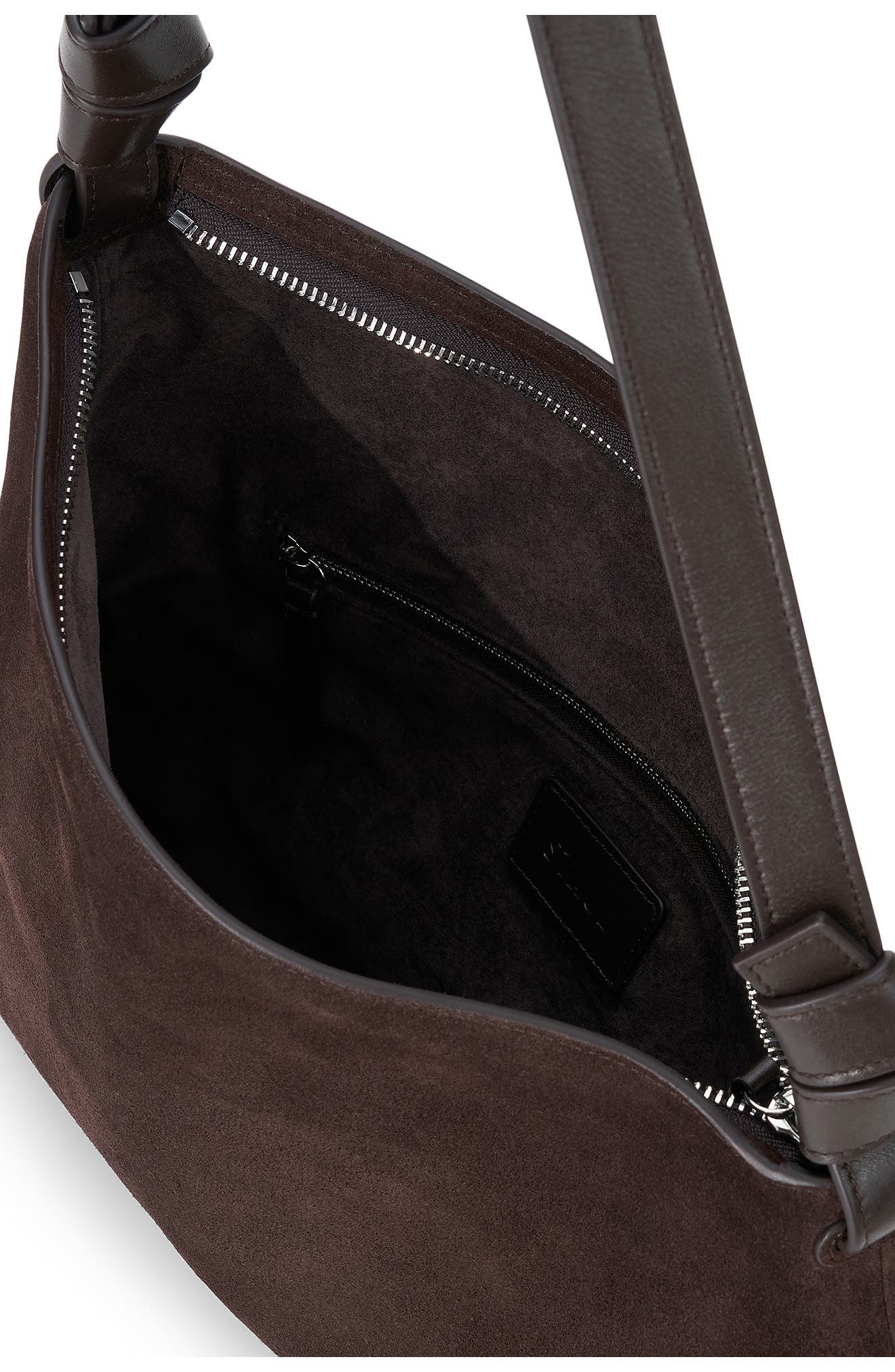 Dani Leather Shoulder Bag, Alternate, color, ESPRESSO