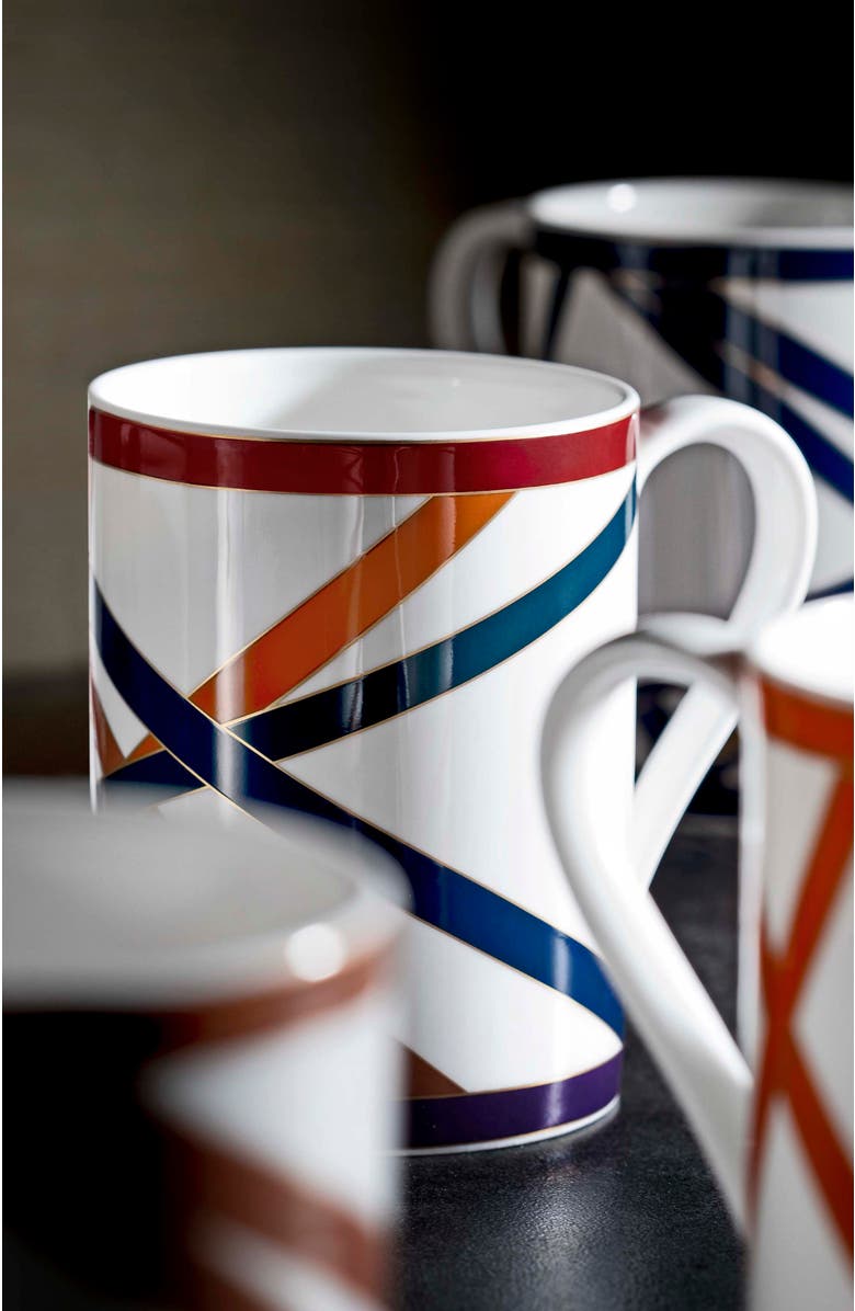 Missoni Home Tableware Mug Cup NASTRI in Luxury Box Multicolor diam. 3", H 3.9", cap. 12.5 oz, Alternate, color, Multicolor