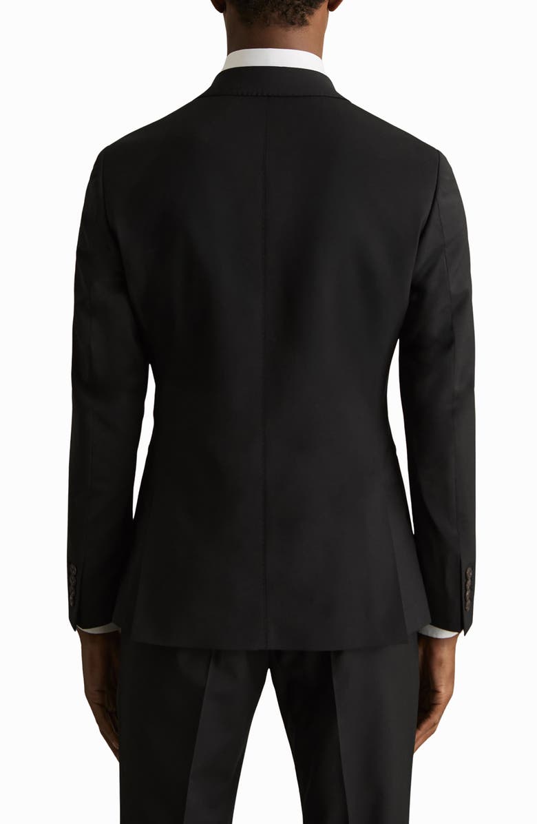 Reiss Promise Wool Blend Sport Coat, Alternate, color, Black