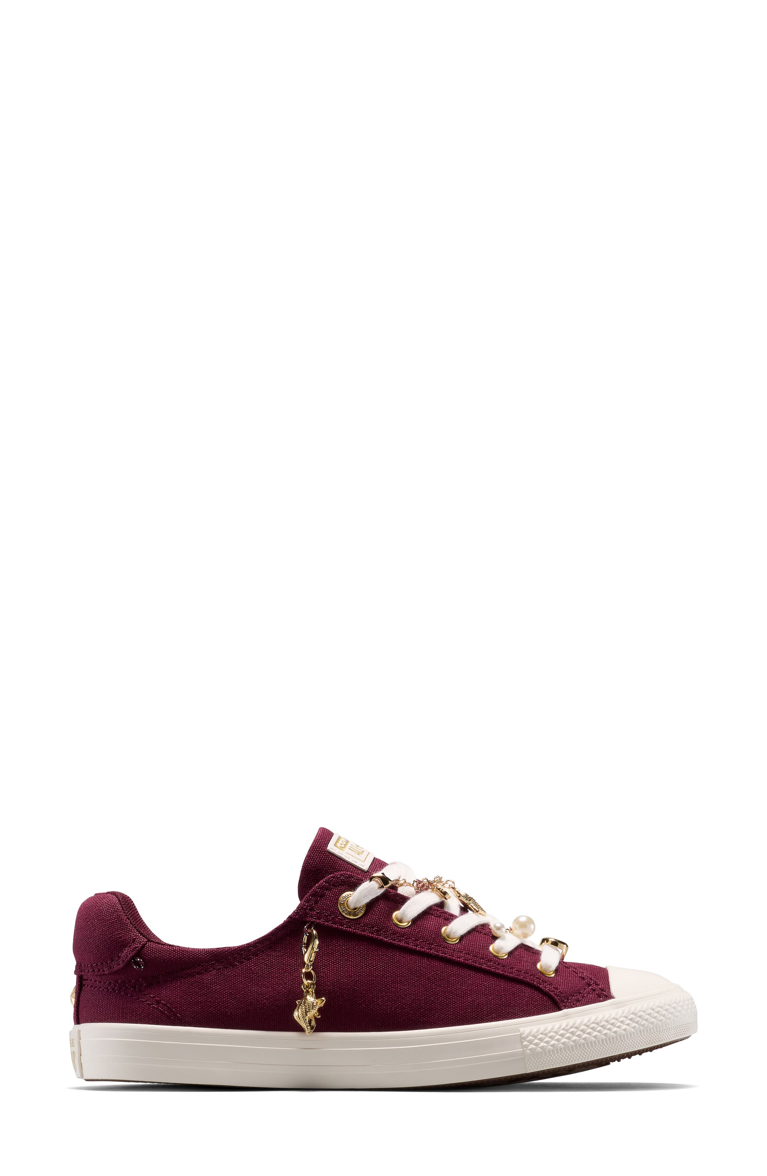 Converse Chuck Taylor<sup>®</sup> All Star<sup>®</sup> Dainty Lucky Charms Sneaker, Alternate, color, Deep Bordeaux/ Egret/ Gold