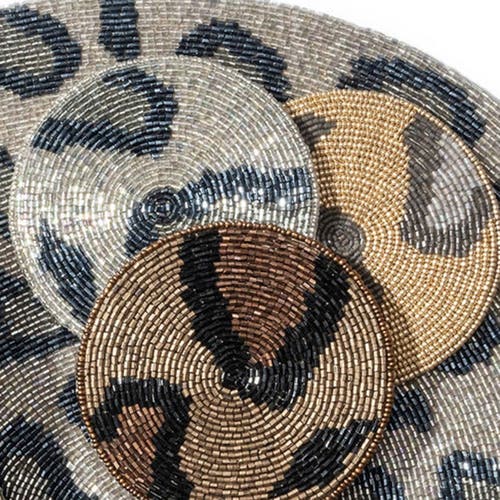 Joanna Buchanan Animal Print Coasters In Brown