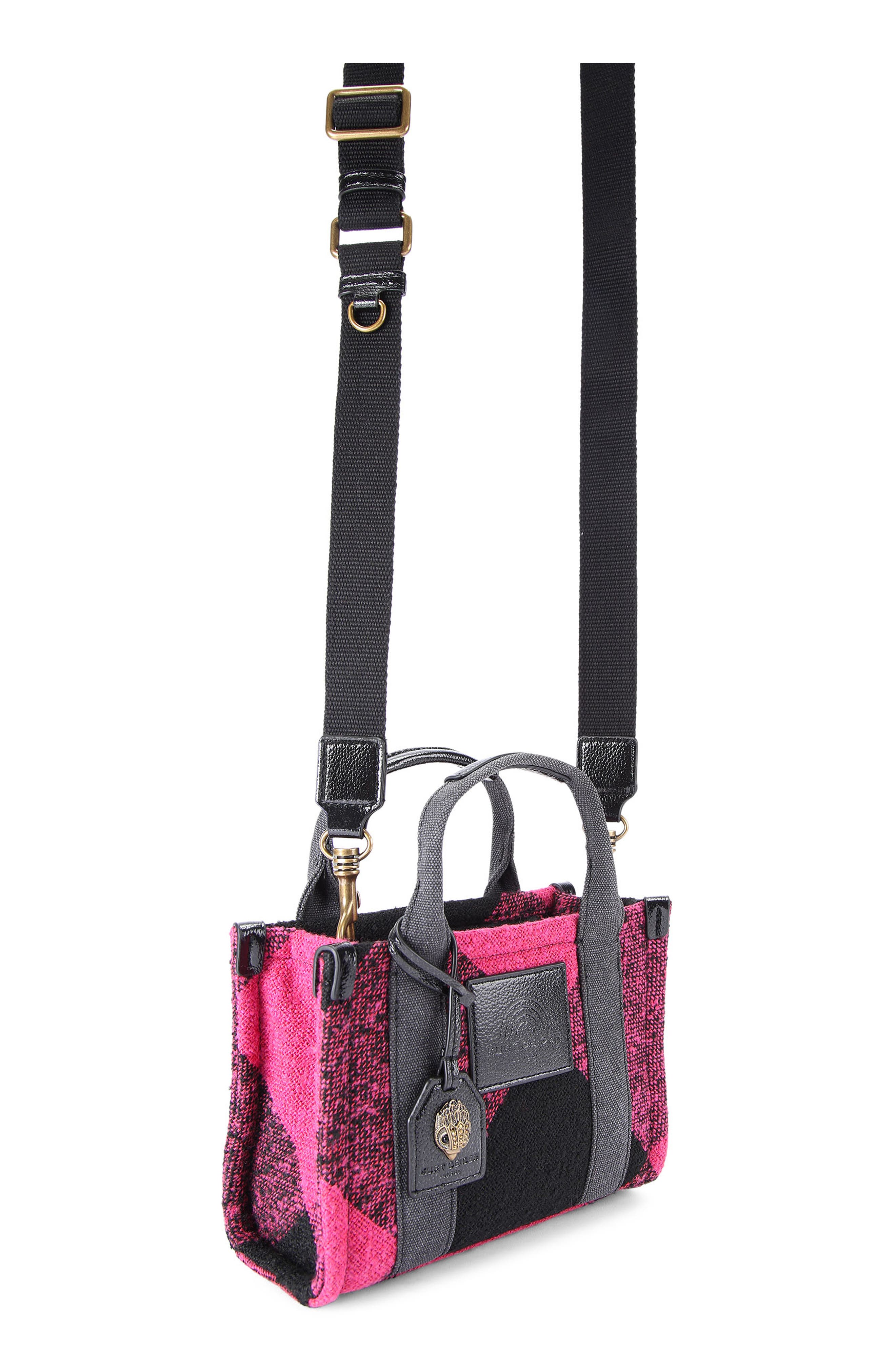 Kurt Geiger London Extra Small Southbank Tweed Tote, Alternate, color, Open Pink