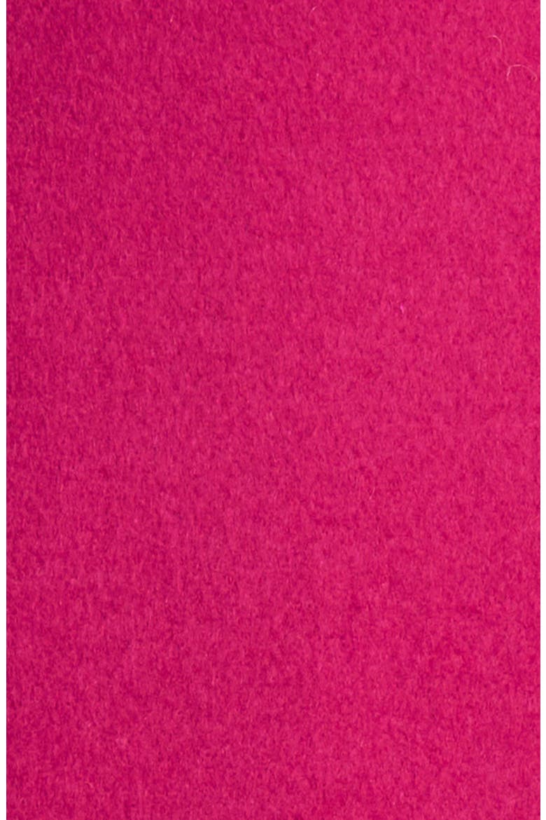 Reefer Single Breasted Wool Blend Twill Jacket, Alternate, color, MAGENTA