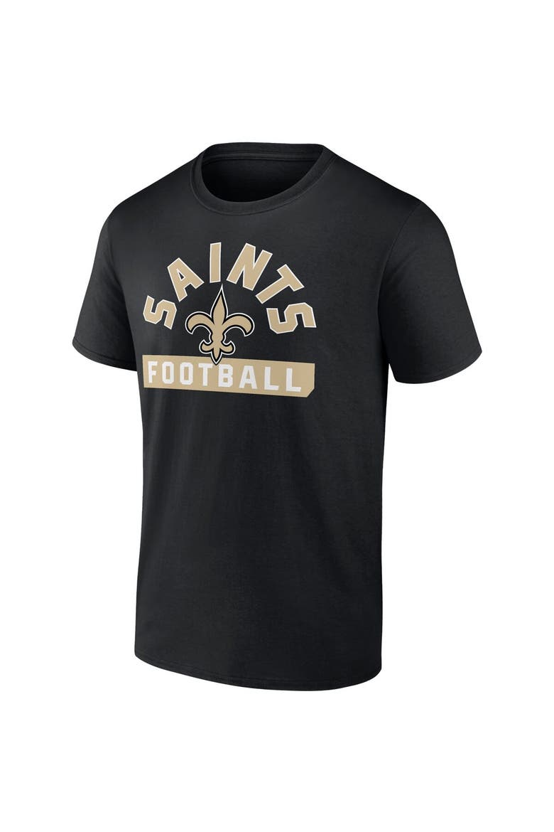 Men's Fanatics Branded Black/White New Orleans Saints Two-Pack 2023 Schedule T-Shirt Combo Set, Alternate, color, Black