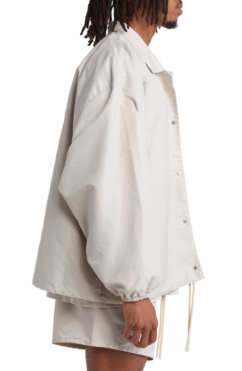 Fear of God Essentials Nylon Coach's Jacket, Alternate, color,