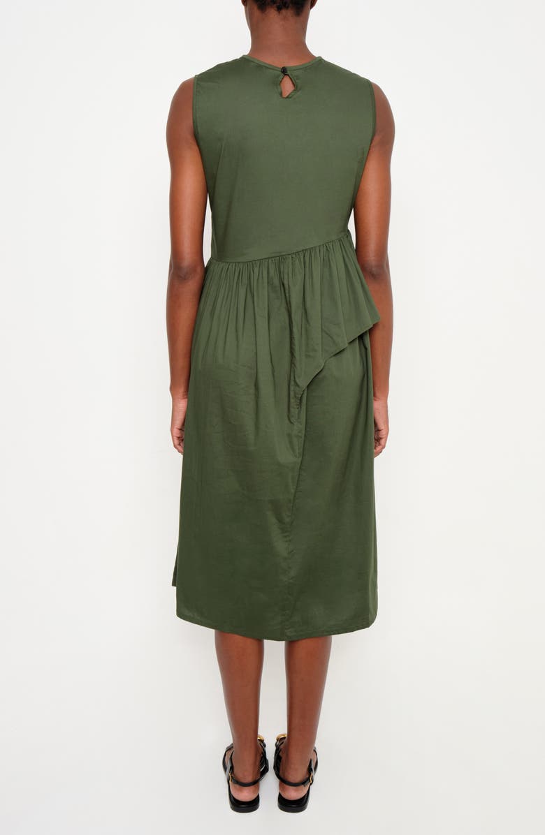 The Lulo Project The Bloodline Ruffle Sleeveless Midi Dress, Alternate, color, Military Green 19