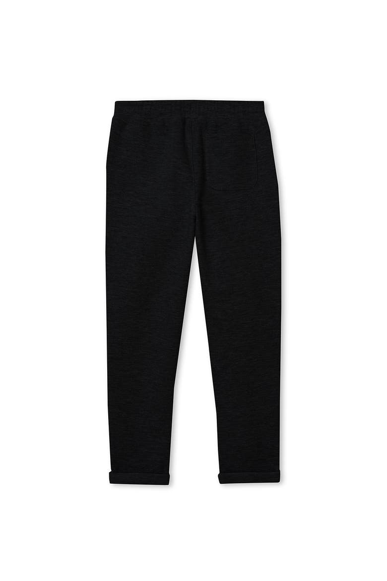 Boys Iron Knee Texture Knit Pants, Alternate, color, Charcoal Heather