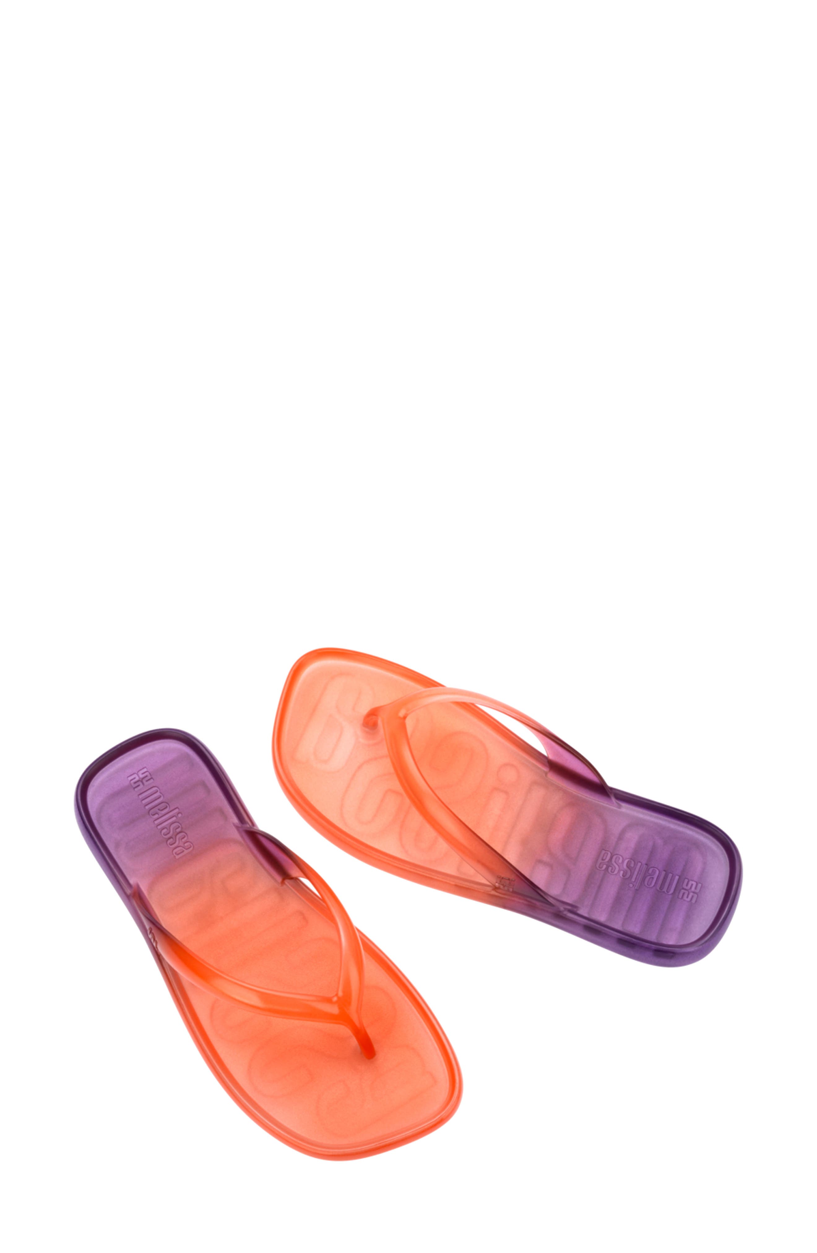 Ombré Flip Flop, Alternate, color, ORANGE/PURPLE