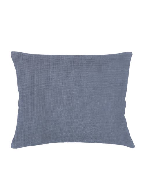 Anaya So Soft Linen Dutch Euro Pillow With Down Alternative Insert In Chambray Blue
