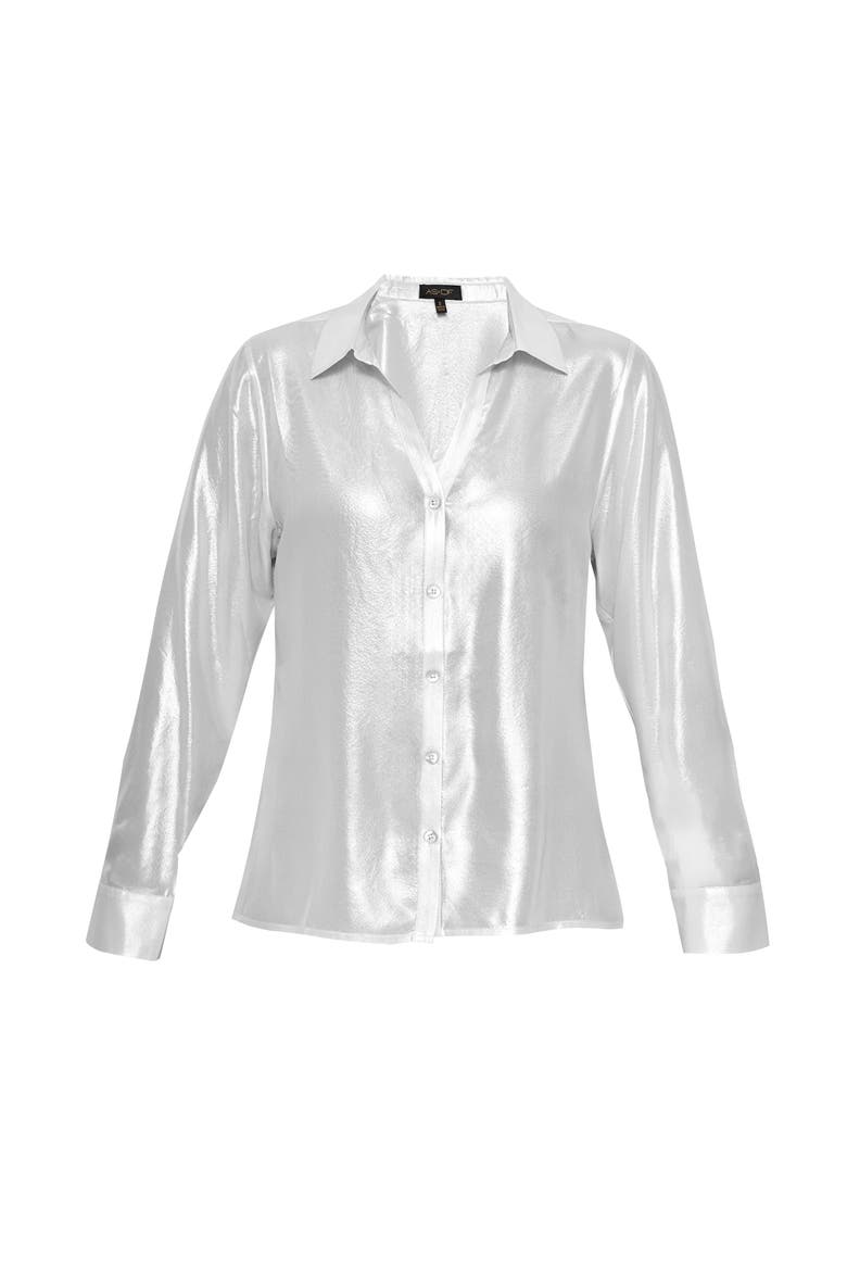 Frosted Blouse, Alternate, color, Frosted White
