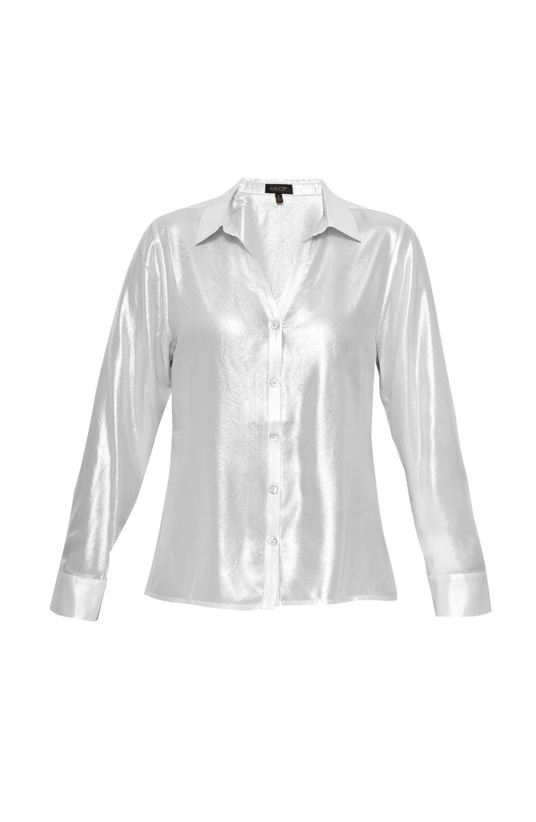 AS by DF Frosted Blouse, Alternate, color, Frosted White