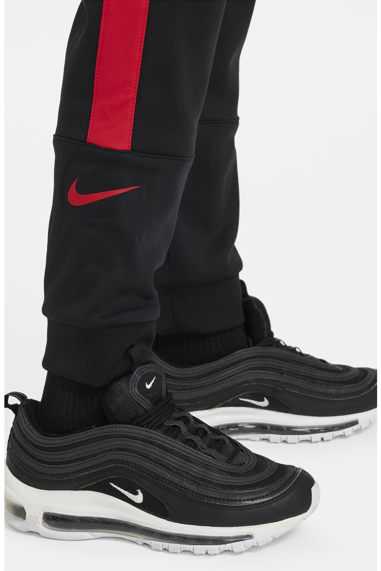 Kids' Air Side Stripe Joggers, Alternate, color, BLACK/ UNIVERSITY RED